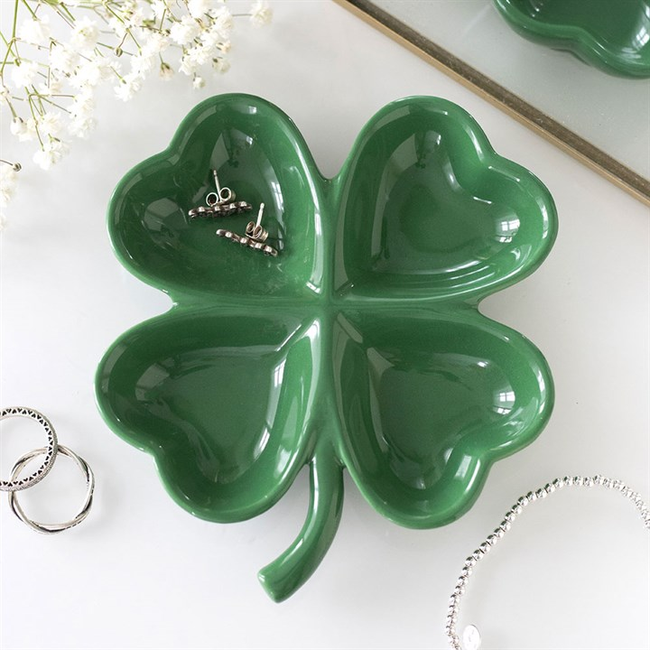 Four-Leaf Clover Trinket Tray, image 1 of 5