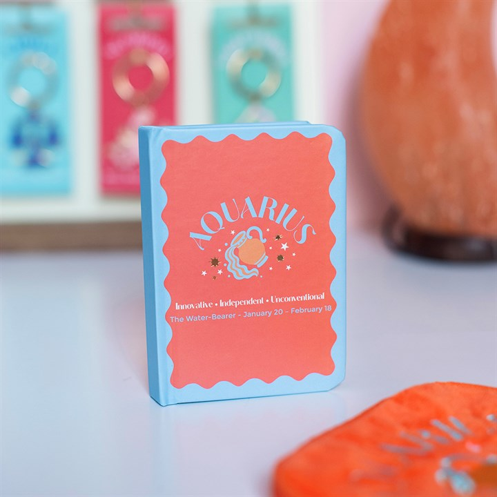 Zodiac Zest Aquarius Mini Notebook, image 1 of 4