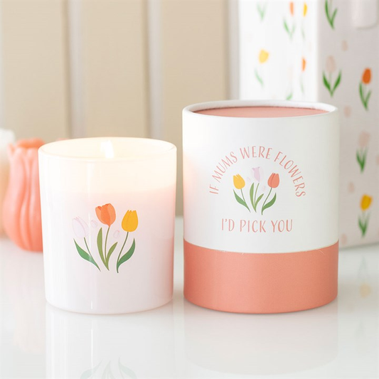 If Mums Were Flowers French Tulip Candle, image 1 of 5