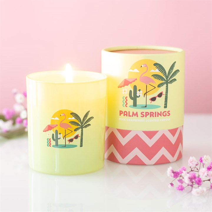 Palm Springs Pink Grapefruit Scented Candle, image 1 of 6