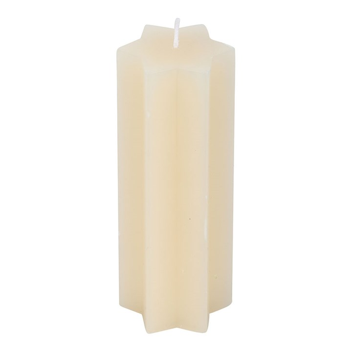 Cream Starry Night Star Shaped Taper Candle, image 2 of 5