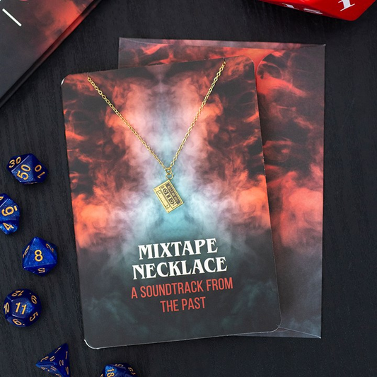 Mixtape Necklace on Greeting Card, image 1 of 7