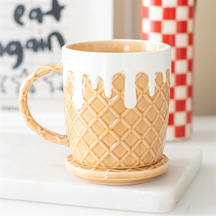 Waffle Mug and Coaster Set, image 2 of 6