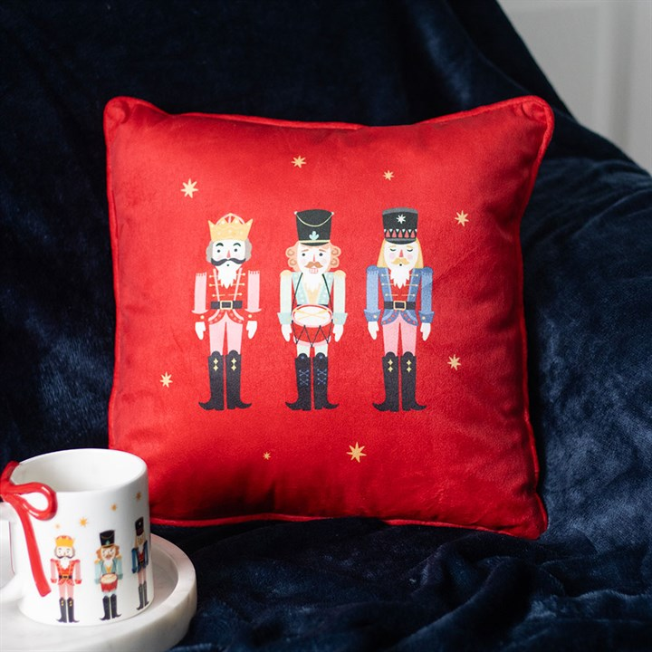 Square Nutcracker Cushion, image 1 of 4