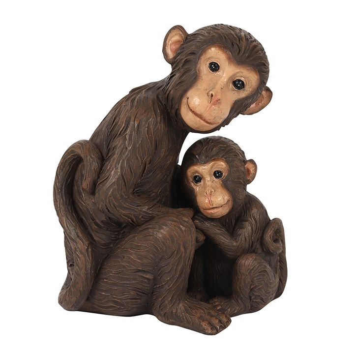 Monkey Mother and Baby Ornament, image 1 of 3
