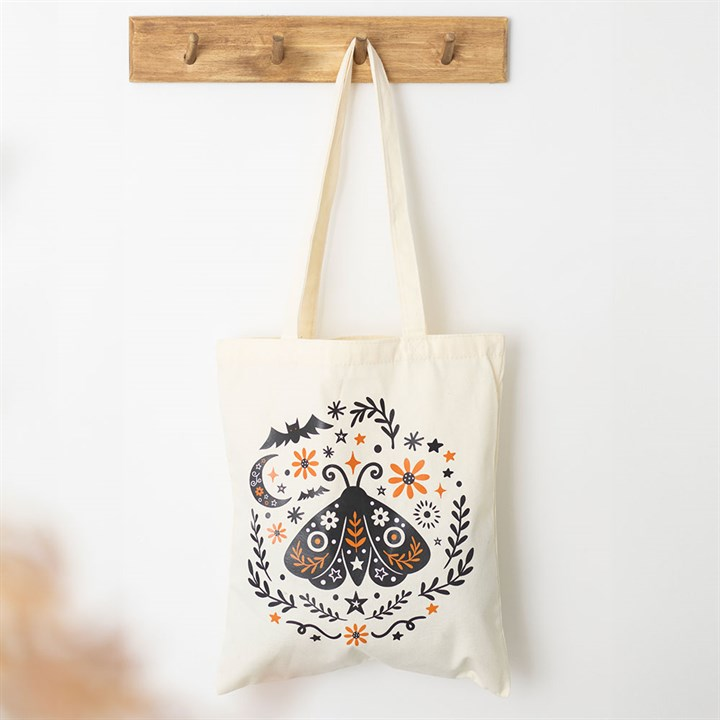 Folk Moth Tote Bag, image 1 of 4
