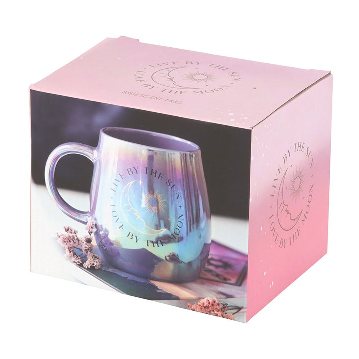 Live by the Sun Love by the Moon Iridescent Mug, image 5 of 6