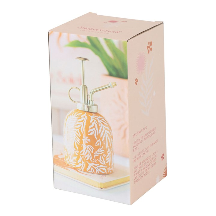Summer Leaf Print Ceramic Plant Mister, image 5 of 6
