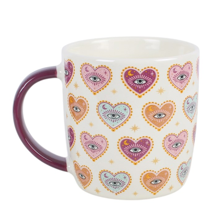 Sacred Sight Heart Print Mug and Tea Infuser Set, image 4 of 7