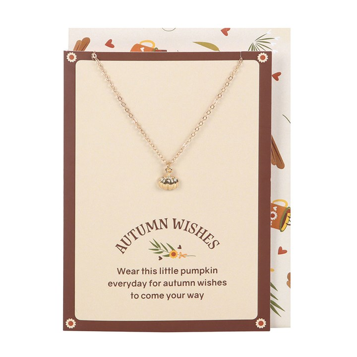 Pumpkin Necklace on Greeting Card, image 2 of 6