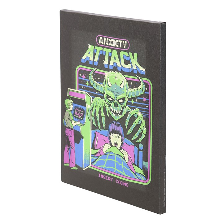 19x25cm Anxiety Attack Canvas Plaque by Steven Rhodes, image 3 of 4