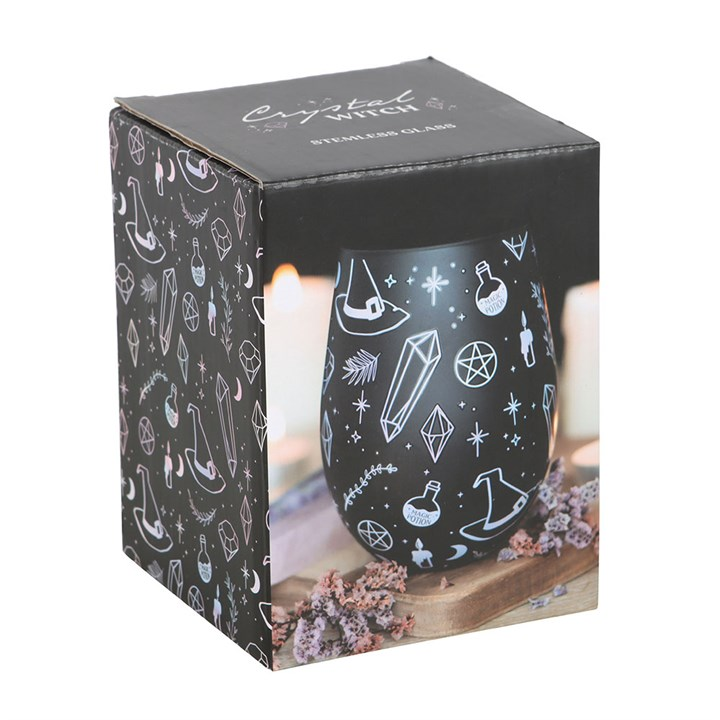 Crystal Witch Print Stemless Glass, image 5 of 5