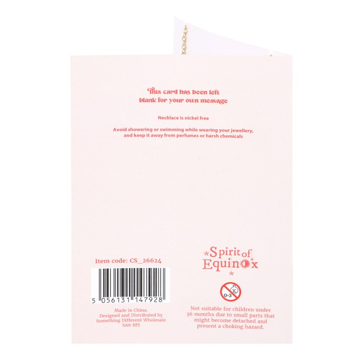 The Sun Celestial Rose Quartz Necklace Card, image 3 of 6
