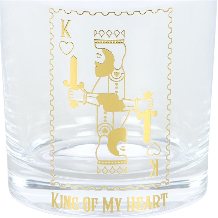 King of My Heart Drinking Glass, image 4 of 5