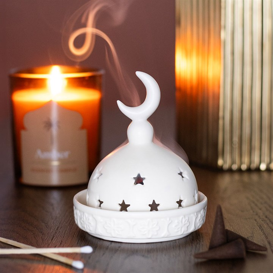 Mosque Incense Cone and Tealight Holder, image 1 of 5