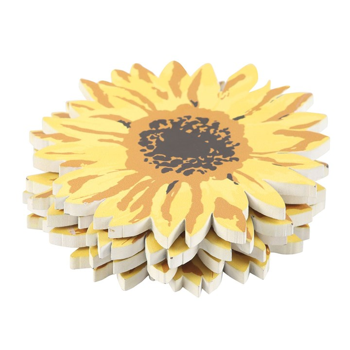 Sunflower Coaster Set, image 3 of 5