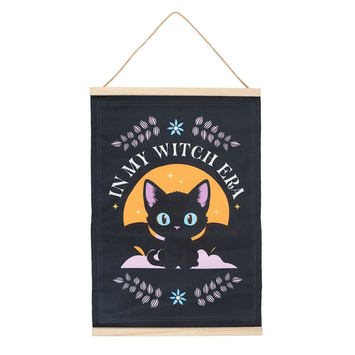 In My Witch Era Bat Cat Fabric Wall Hanging, image 2 of 4