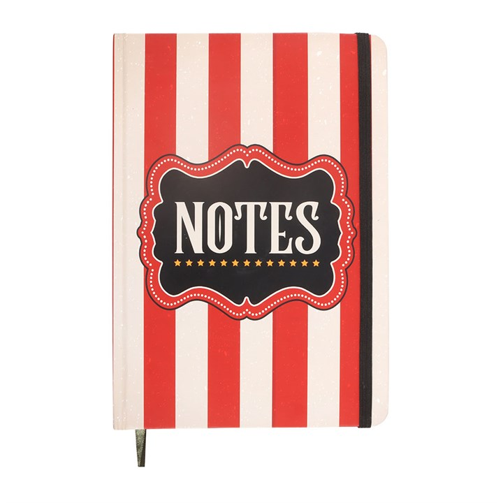 Red Circus Stripe A5 Notebook, image 3 of 7