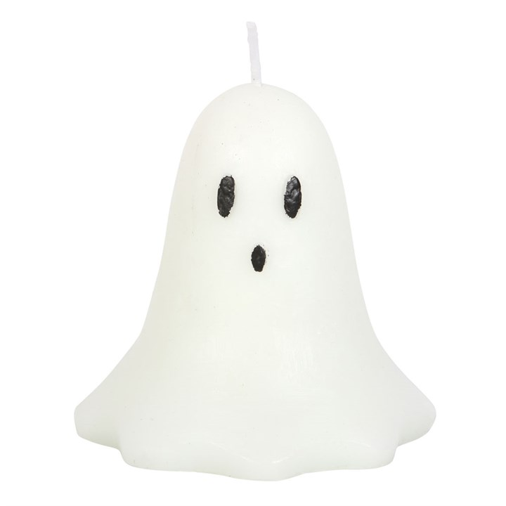 Unscented Ghost Candle, 10cm, image 2 of 6