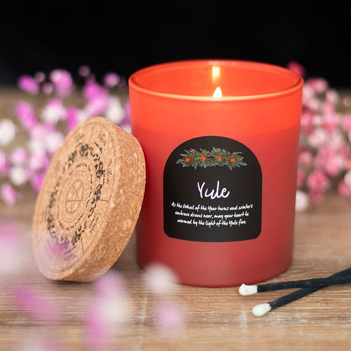 Yule Wintergreen Wheel of the Year Candle, image 1 of 5