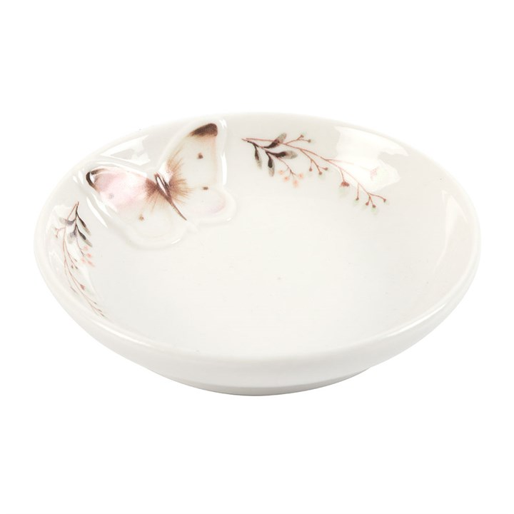 White Butterfly Trinket Dish, image 5 of 5