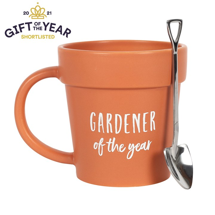 Gardener of the Year Pot Mug and Shovel Spoon, image 2 of 3
