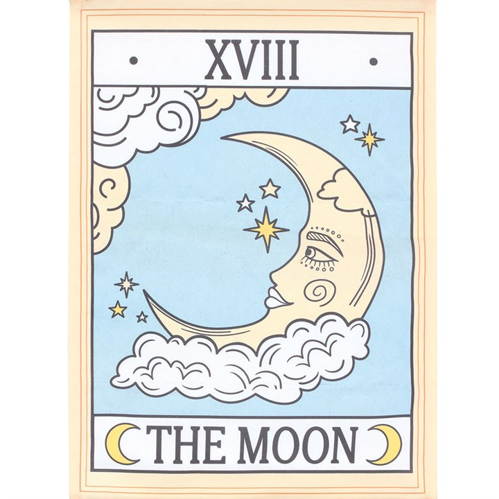 The Moon Vintage Tarot Wall Hanging, image 3 of 4