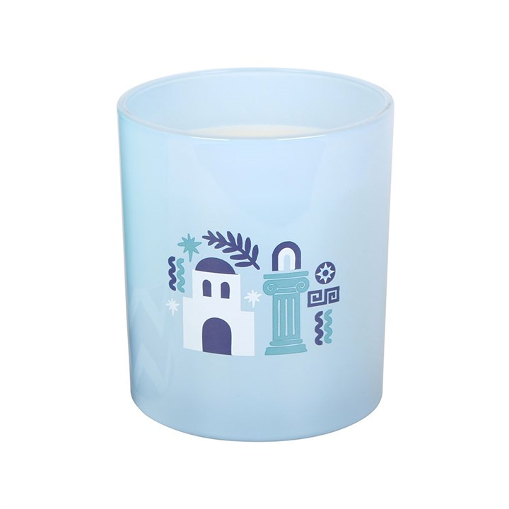 Santorini Coconut & Sea Salt Scented Candle, image 5 of 6