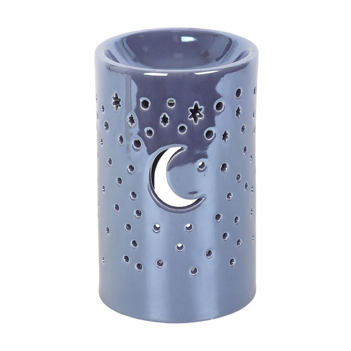 Iridescent Purple Moon Pillar Oil Burner, image 3 of 7