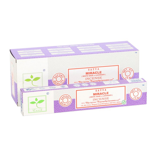 Set of 6 Earth Satya Miracle Incense (12/50), image 1 of 2