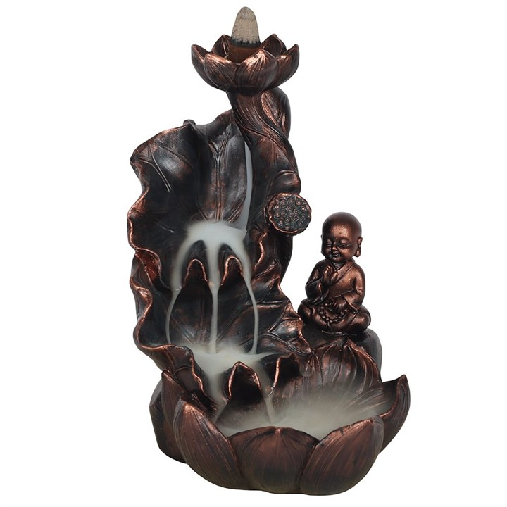 Bronze Effect Buddha Backflow Incense Burner, image 1 of 3