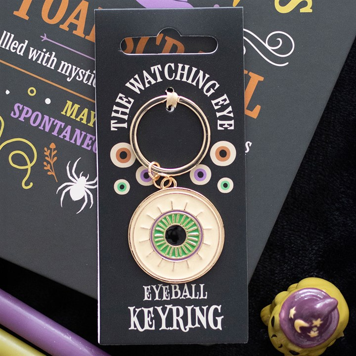 The Watching Eye Eyeball Keyring, image 1 of 6