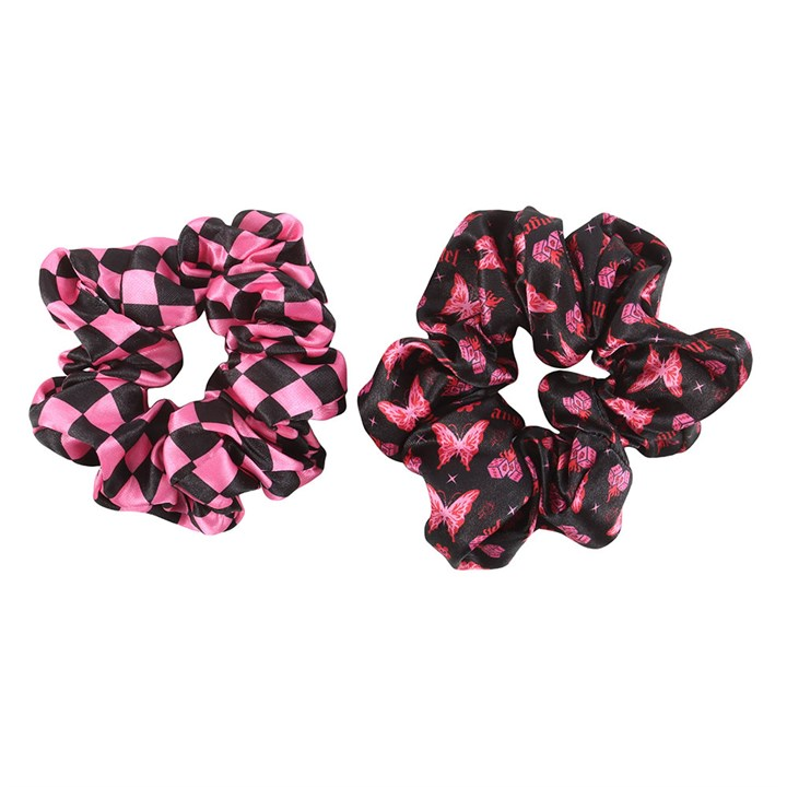 Set of 2 Rebel Butterfly and Checkerboard Hair Scrunchies, image 3 of 3