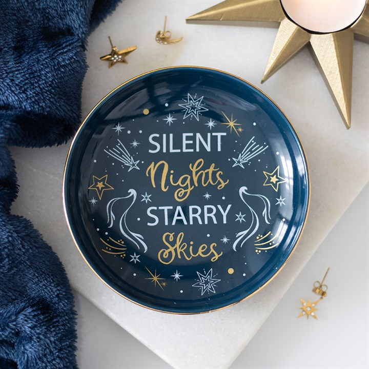 Silent Nights Starry Skies Trinket Dish, image 1 of 4