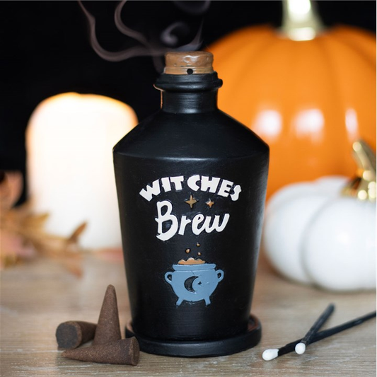 Witches Brew Potion Bottle Incense Cone Burner, image 1 of 5