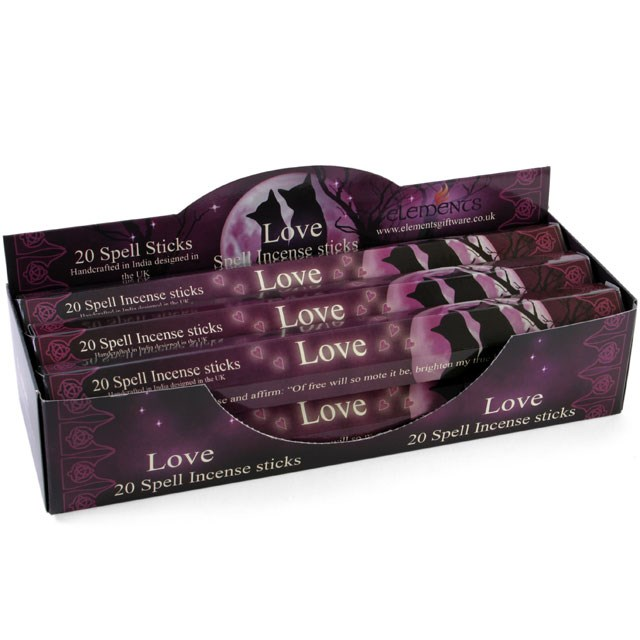 Set of 6 Packets of Love Spell Incense Sticks by Lisa Parker, image 1 of 2