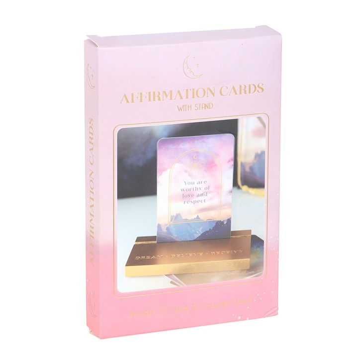 Ethereal Affirmation Cards with Wooden Stand, image 6 of 6