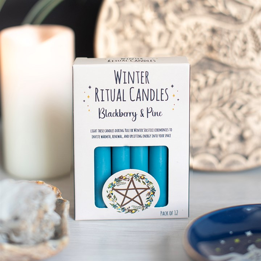 Blackberry & Pine Winter Ritual Spell Candles, image 1 of 5
