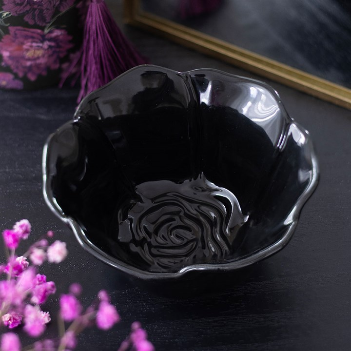 Black Rose Trinket Dish, image 1 of 5