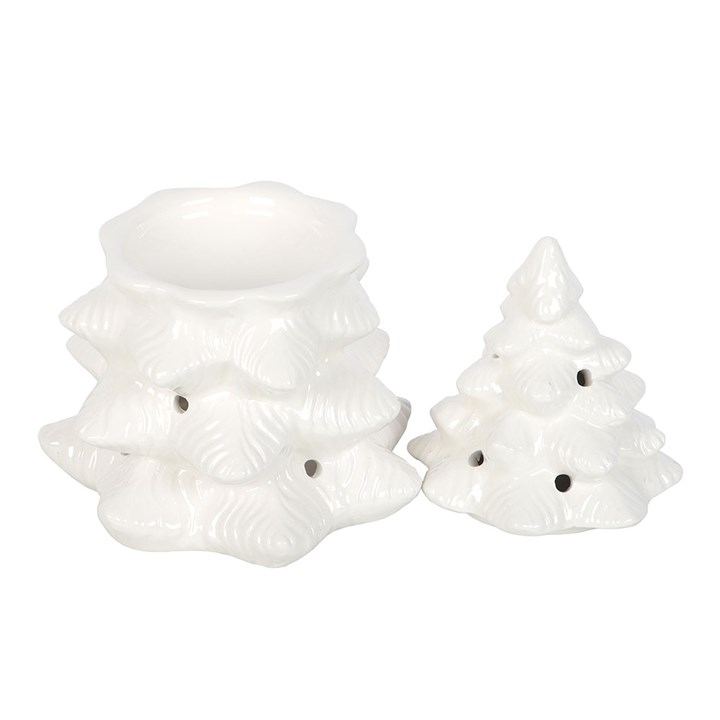 White Fir Tree Oil Burner and Wax Warmer, image 4 of 7