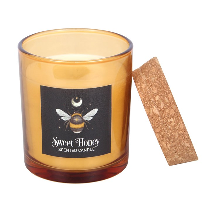Forest Bee Sweet Honey Fragranced Glass Candle, image 4 of 5