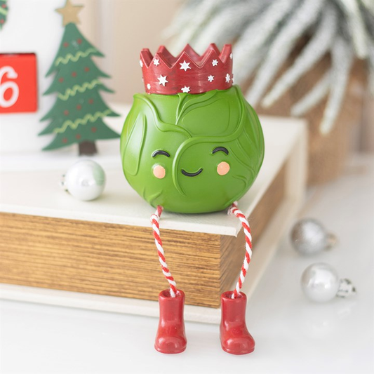 Brussles Sprout Shelf Sitter Ornament, image 1 of 5