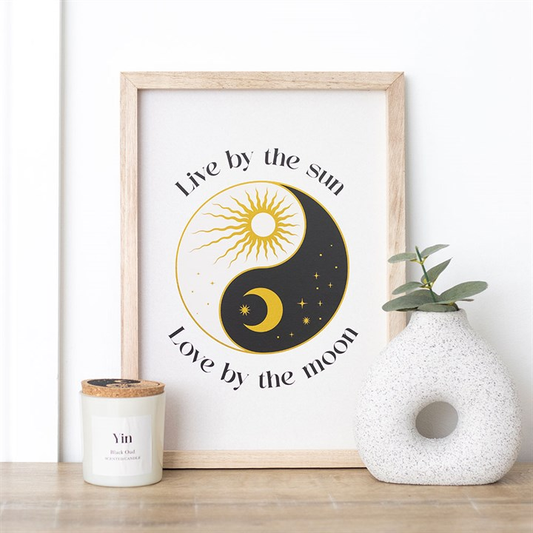 Yin Yang Framed Wall Art Print, image 1 of 3