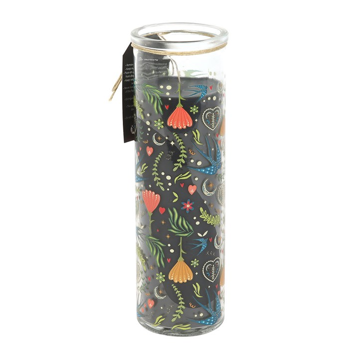 Midnight Bloom Print French Tulip Tube Candle, image 3 of 4