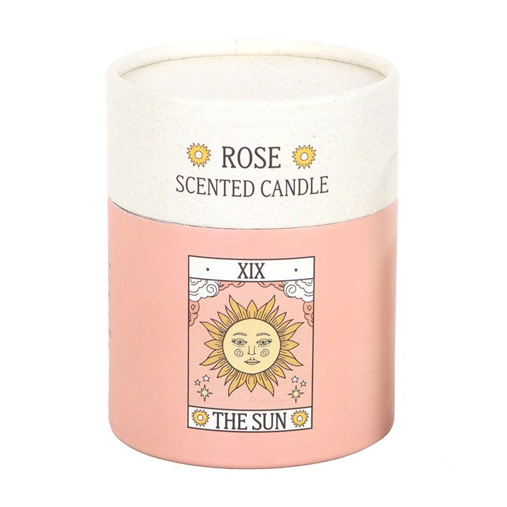 The Sun Vintage Tarot Rose Candle, image 4 of 4