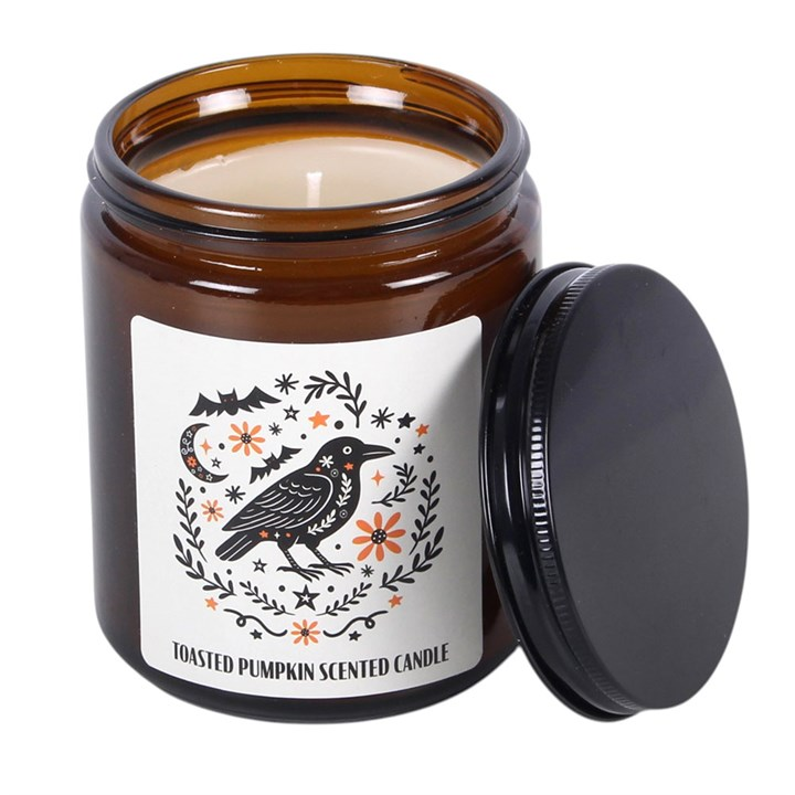 Frightful Folk Raven Toasted Pumpkin Scented Candle, image 3 of 5