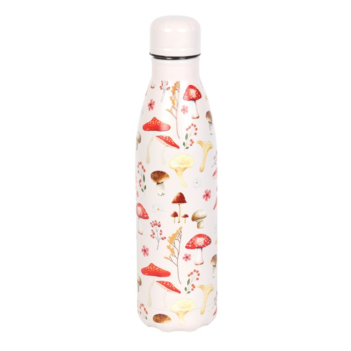 All Over Mushroom Print Metal Water Bottle, image 2 of 6