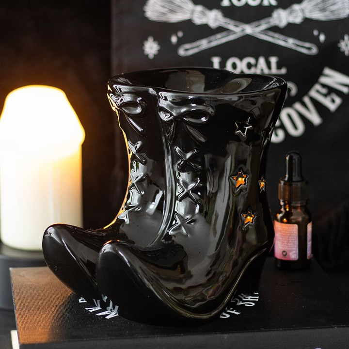 Black Witch Boots Oil Burner, image 1 of 4