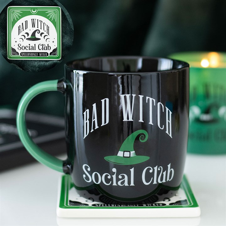 Bad Witch Social Club Mug and Coaster Set, image 1 of 5