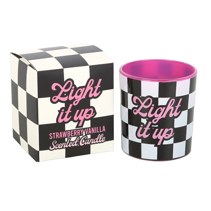 Light It Up Strawberry Vanilla Candle, image 3 of 6